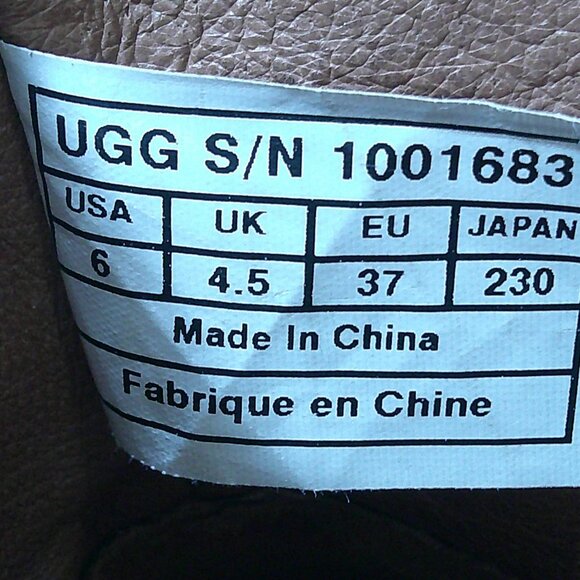 UGG Australia Cognac Leather Platform Studded Heeled Ankle Boot Size 6 | UK 4.5 - Picture 6 of 14